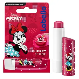 LABELLO Cherry Shine Minnie Mouse - Feuchtigkeitsspendender Lippenbalsam für Kinder (4,8 g)