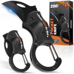 ZOOI & Geschenk für Männer – Outdoor Multitool Taschenmesser mit Anhänger, Vatertags- & Geburtstagsgeschenk