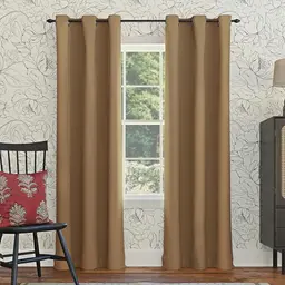 SUN ZERO Easton Verdunkelungsvorhang, energiesparend, 101 x 274 cm, Taupe