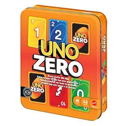 Mattel Games UNO Zero Kartenspiel in Dose – Für Kinder, Erwachsene und Familienabende, 2-8 Spieler, ab 7 Jahren