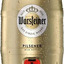 Warsteiner Premium Pilsener 5L Bierfass mit Zapfhahn, pfandfrei