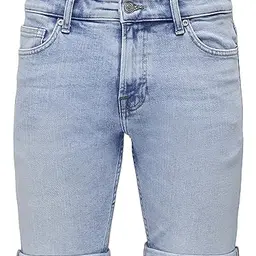 ONLY & SONS Herren Jeansshorts ONSPLY 5189 - Regular Fit - Light Blue - Größe XS