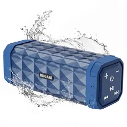BUGANI Bluetooth Lautsprecher – 24h Akku, IPX5 wasserdicht, Freisprecheinrichtung, ideal für Zuhause und Garten