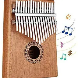 Dripex Kalimba 17 Schlüssel - Daumenklavier für Musikliebhaber und Anfänger (Mahagoni)