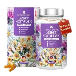 Leber Komplex mit Mariendistel - 120 Kapseln, hochdosiert, vegan