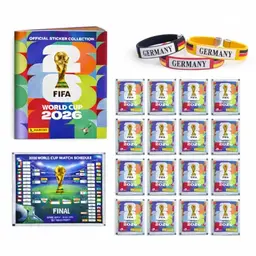 XXL Fan Starterset WM 2026 - Panini Stickeralbum, 1 Spielplan, 3 Deutschland-Armbänder