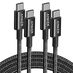Anker USB-C Kabel, 2er Pack, 1,8 m, 100W Schnellladekabel für iPhone, Samsung, MacBook, iPad