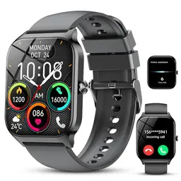 CASCHO Smartwatch für Damen und Herren, 1.85" HD, Fitness Tracker mit Bluetooth, wasserdicht, bis zu 30 Tage Standby