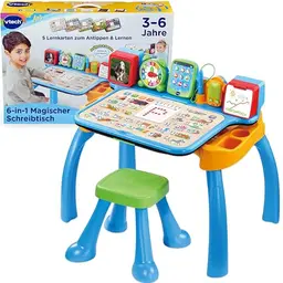 VTech 6-in-1 Magischer Schreibtisch Lernstation mit Stuhl ab 3 Jahren
