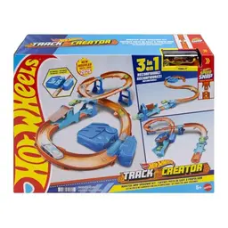 Hot Wheels Spielzeugauto Streckenset mit motorisiertem Beschleuniger - Deluxe-Bauset für spannende Rennen