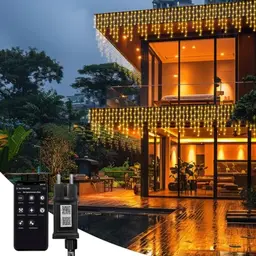 Eisregen Lichterkette mit App-Steuerung, 15m, 600 LEDs, wasserdicht, 8 Modi für Innen & Außen, Party, Weihnachten, Halloween