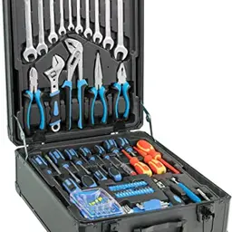 Güde Werkzeug-Trolley GWZT 500 mit 500-teiligem Werkzeugset in Blauer Schwarz