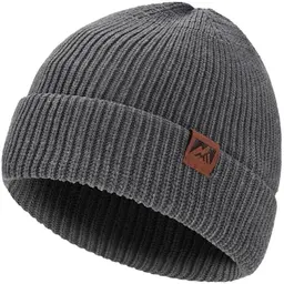 BARFULKER Beanie Mütze für Herren und Damen - Warme Wintermütze in Grau