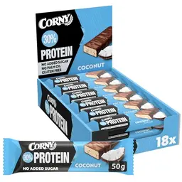 Corny Protein Power Cocos Fitness Riegel 18 x 50 g - 30% Eiweiß