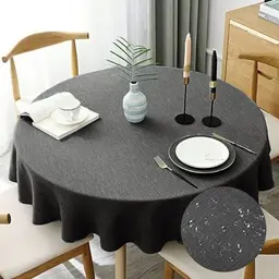 CALIYO Abwaschbare Tischdecke Rund für Küche, Wohnzimmer, Esszimmer, Balkon und Garten – 100cm/120cm/140cm