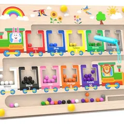 Dusor Montessori Spielzeug ab 2 Jahren - Magnetspiel Labyrinth, Lernspiel für Mädchen und Jungen, Geschenkidee