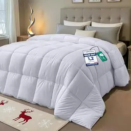 Utopia Bedding Bettdecke 135x200 cm, Steppbett in Weiß