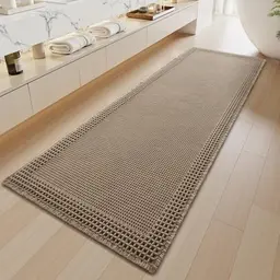 SIXHOME 40x60 cm Brauner Flur Teppich Läufer Weich und Waschbar für Küche und Wohnzimmer