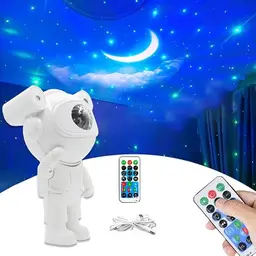 LASIEYO Sternenhimmel Projektor, 360° Astronaut Star Projector mit Bluetooth für Kinder und Erwachsene
