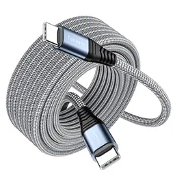Teeaam 5M USB C auf USB C Kabel - Schnellladung für iPhone 15, MacBook, iPad Pro, Samsung Galaxy
