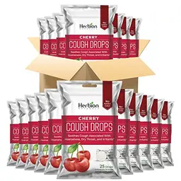 Herbion Naturals Hustenbonbons Kirschgeschmack, 25 Lutschtabletten