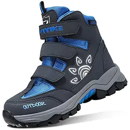 ASHION Winterschuhe für Kinder - Gefütterte Mid Schneestiefel und Wanderschuhe