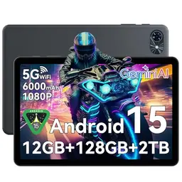 TABWEE T80 10 Zoll Android Tablet - 12GB RAM, 128GB ROM, 6000mAh, für Senioren und Kinder