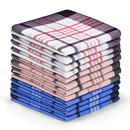 Aomig Herren Taschentücher Set, 12 Stück aus Baumwolle, 36 x 36 cm