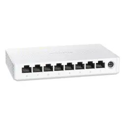 BrosTrend 8x 2.5-Gigabit Ethernet Switch, unmanaged LAN Switch 8 Port für Home und SOHO, Lüfterlos, Wandmontage, Plug-and-Play