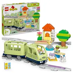 LEGO DUPLO Town Interaktive Abenteuer-Eisenbahn - Spielset mit Lichtern und Geräuschen für Vorschulkinder ab 2 Jahren