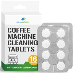 Luluglitter Reinigungstabletten für Kaffee- und Espressomaschinen - 16 Tabletten