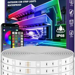 LETIANPAI 30M Wasserdichte LED Lichterkette mit App-Fernsteuerung, RGB für Balkon, Terrasse, Garten und Pool