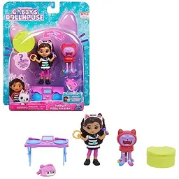 Gabby's Dollhouse Kitty Karaoke Party Set mit Gabby und DJ Katzenminze, für Kinder ab 3 Jahren