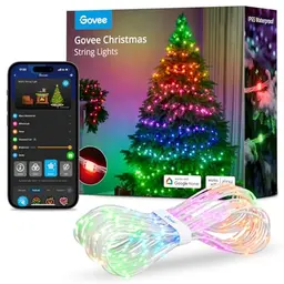 Govee RGBIC Weihnachtslichterkette 20M für Innen & Außen, 200 LED, IP65 wasserdicht, Alexa-kompatibel