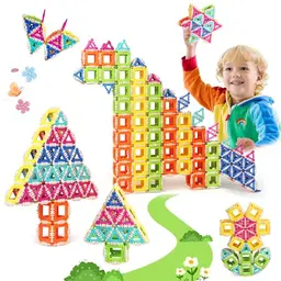 Montessori Bauklötze Konstruktionsspielzeug für Kinder ab 4 Jahren - STEM Spielzeug Sets für Weihnachten und Geburtstage