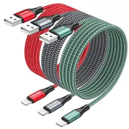 RAVIAD iPhone Ladekabel 3er Pack 2M - MFi Zertifiziertes Schnellladekabel für iPhone 14, 13, 12, 11, Pro Max, Mini, XR, XS, X, 8, 7, 6, 6s, Plus, 5, SE