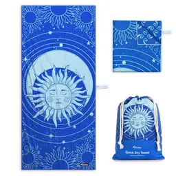 Diveblues Strandtuch 178x200 cm - Mikrofaser, schnell trocknend, leicht und kompakt, sandfrei, ideal für Damen und Herren