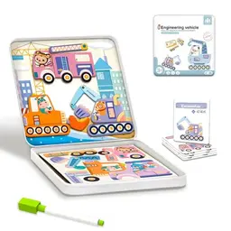 Magnetspiel - Magnetische Puzzle für Kleinkinder, Tragbares Reisespielzeug ab 3 Jahren