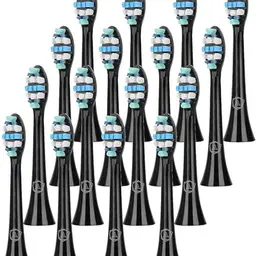 Philips Sonicare Ersatzbürsten - 16 Stück, Professional Care, Classic Precision Clean, Schwarz