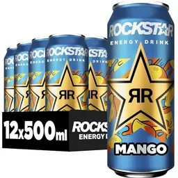 Rockstar Energy Drink Mango Geschmack, 12x500ml