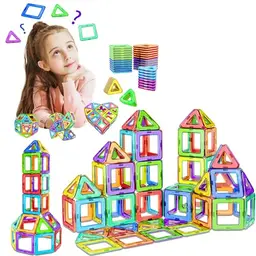 COOLJOY Magnetische Bausteine, 40 Teile, Magnetspielzeug für Kinder ab 3 Jahren, Geschenkidee für Jungen und Mädchen