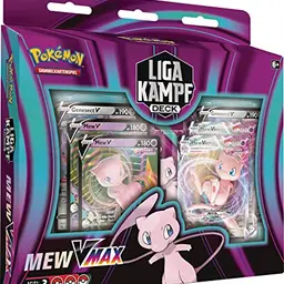 Pokémon-Sammelkartenspiel: Liga-Kampfdeck Mew VMAX mit 60 Karten, holografisch