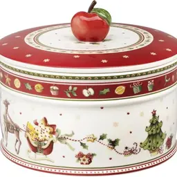 Villeroy & Boch Winter Bakery Delight Plätzchendose bunt – Große Keksdose aus Keramik für Weihnachten