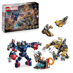 LEGO Marvel Avengers: Thor vs. Chitauri Set mit 7 Minifiguren - Geschenk für Jungen und Mädchen ab 8 Jahren