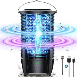 Mutree Elektrischer Insektenvernichter mit UV-Licht und LED-Beleuchtung für Innen und Garten
