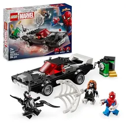 LEGO Marvel Spider-Man Mech vs. Venom Auto mit 3 Minifiguren, 7+ Jahre