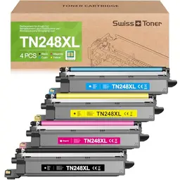 swiss toner TN248XL kompatibel für Brother MFC-L3760CDW, DCP-L3560CDW, ML-L3740CDW - 4-Pack