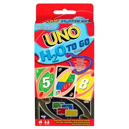 Mattel UNO H2O to Go – Wasserfestes Kartenspiel für 2-10 Spieler, perfekt für Strand & unterwegs, ab 7 Jahre
