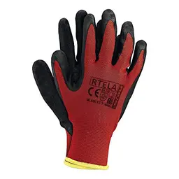 Reis Schutzhandschuhe, Rot-Schwarz, Größe 11, 12 Stück