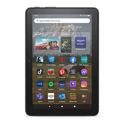 Fire HD 8 Tablet, 8-Zoll HD, 32 GB, schwarz, mit Werbung, 2022, perfekt für unterwegs